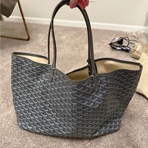 Gray Patterned Tote Bag